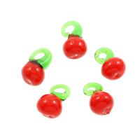 Lampwork Pendants, red Approx 4mm 