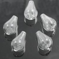 Perles murano faites à la main , chalumeau, Ampoule, transparent, 12*24mm Environ 2mm Vendu par sac