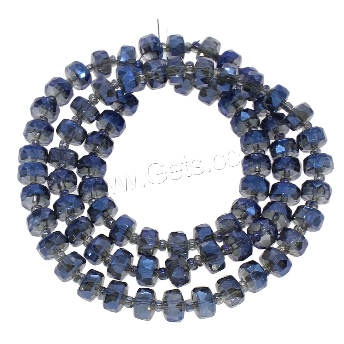 Fashion Crystal Beads, Wheel, colorful plated, different size for choice, more colors for choice, Hole:Approx 1mm, Length:Approx 21.25-22.83 Inch, Sold By Strand