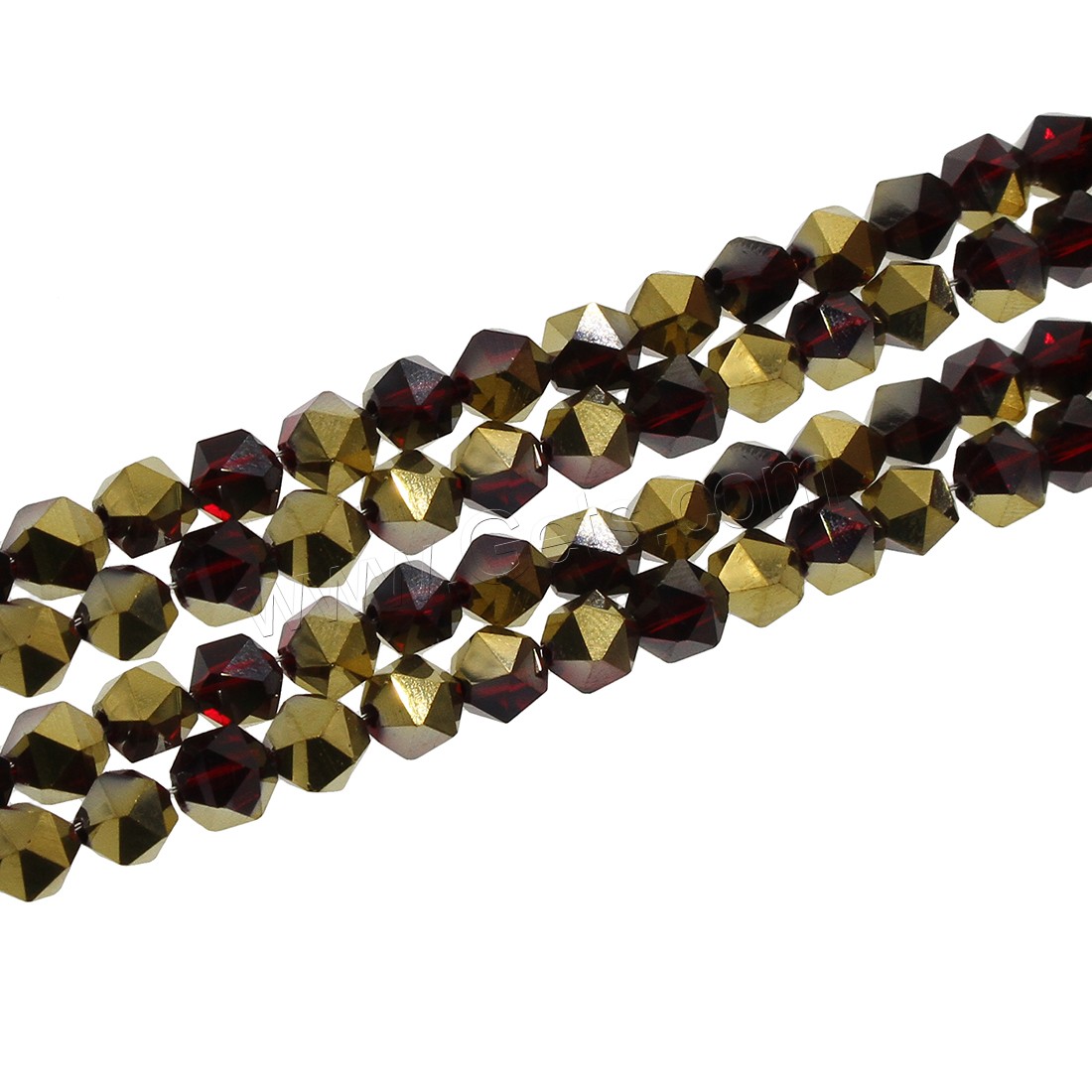 Fashion Crystal Beads, colorful plated, different size for choice, more colors for choice, Hole:Approx 1mm, Length:Approx 23.22 Inch, Approx 21.65 Inch, Sold By Strand