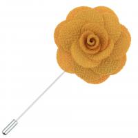 Broche tissu, fleur, Placage de couleur argentée, unisexe, Couleur aléatoire, 40mm, Vendu par PC