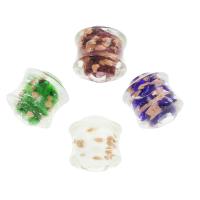 Goldsand Lampwork Perlen, Zufällige Farbe, 20x19x18mm, Bohrung:ca. 3mm, ca. 100PCs/Tasche, verkauft von Tasche