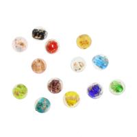 Perles de Murano sable d'or, chalumeau, Rond, normes différentes pour le choix, Couleur aléatoire Environ 3mm Vendu par sac