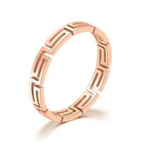 Titan Stahl Fingerring, Titanstahl, Rósegold-Farbe plattiert, unisex & verschiedene Größen vorhanden, verkauft von PC