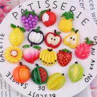 Mobile Phone DIY Decoration, Resin, Fruit 20mm 