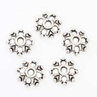 Zinc Alloy Bead Caps, Flower, plated 9*3mm 