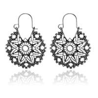 Zinc Alloy Drop Earring, plated, vintage & for woman & hollow 