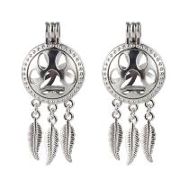 Zinc Alloy Hollow Pendants, platinum color plated Approx 2.5mm 