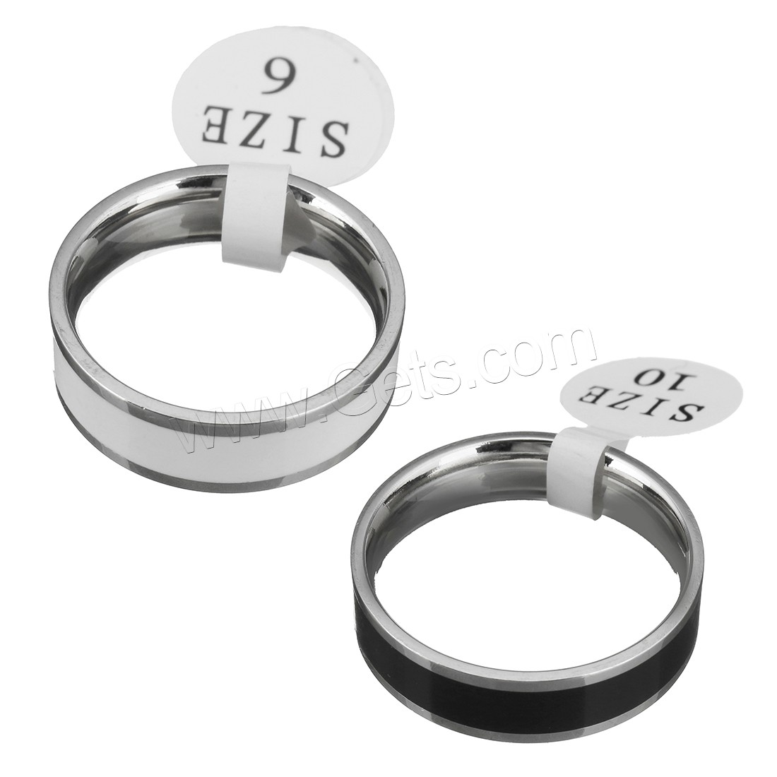 Edelstahl Fingerring, unisex & verschiedene Größen vorhanden, keine, 6mm, verkauft von PC