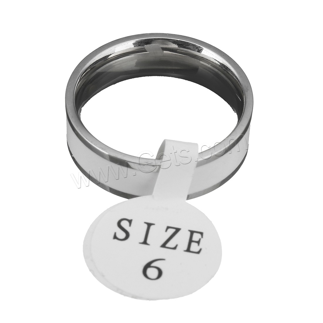 Edelstahl Fingerring, unisex & verschiedene Größen vorhanden, keine, 6mm, verkauft von PC