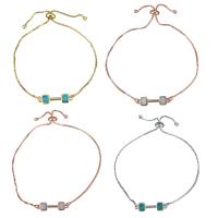 Brass Bracelets, with Opal, plated, for woman 1mm Approx 6-8 Inch 