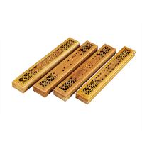 Phyllostachys Pubescens Incense Burner, Rectangle, for home and office & durable & hollow, yellow 