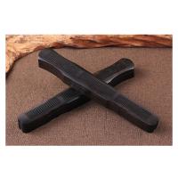 Black Sandalwood Incense Burner, half handmade, for home and office & durable & hollow, black 