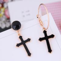 Enamel Zinc Alloy Drop Earring, with enamel, plated, for woman, 55*17mm ,45*17mm 