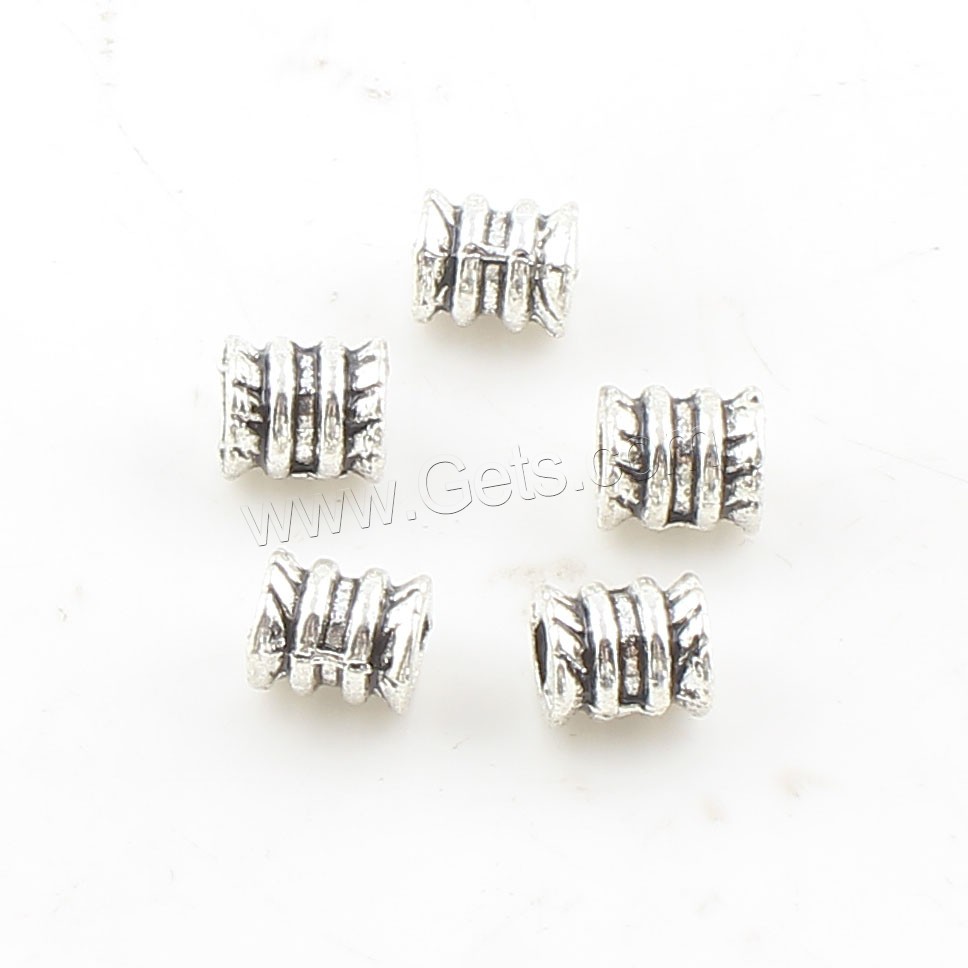 Zinc Alloy Jewelry Beads, plated, more colors for choice, 6x5mm, Hole:Approx 2mm, Approx 999PCs/Bag, Sold By Bag