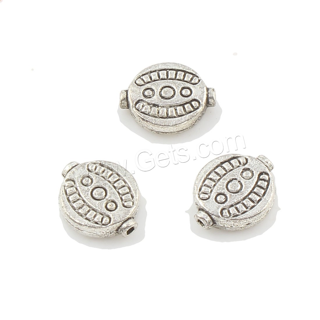 Abalorios Planos de Aleación de Zinc, chapado, más colores para la opción, 12x10x4mm, agujero:aproximado 1mm, aproximado 499PCs/Bolsa, Vendido por Bolsa