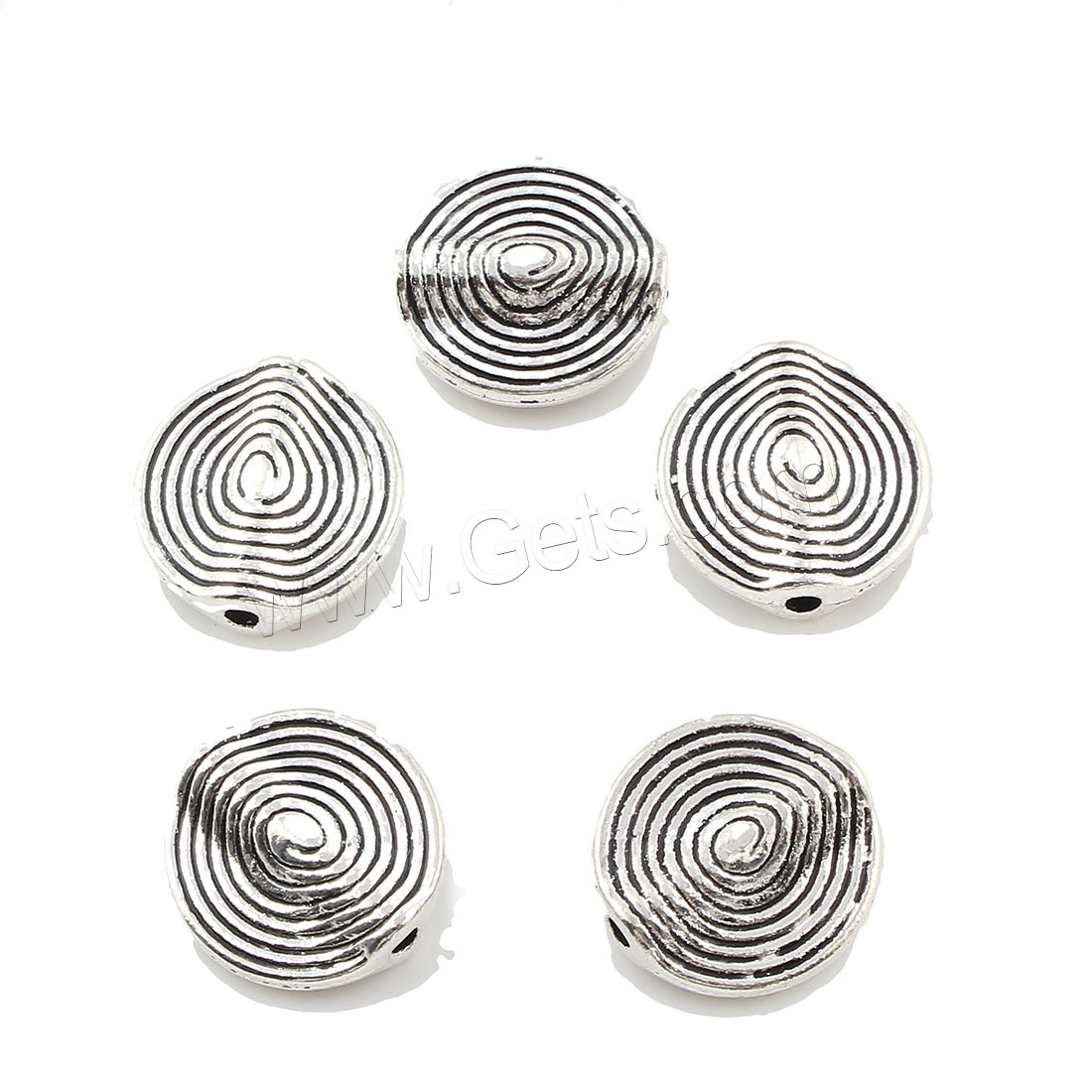 Abalorios Planos de Aleación de Zinc, chapado, más colores para la opción, 15x4mm, agujero:aproximado 2mm, aproximado 199PCs/Bolsa, Vendido por Bolsa