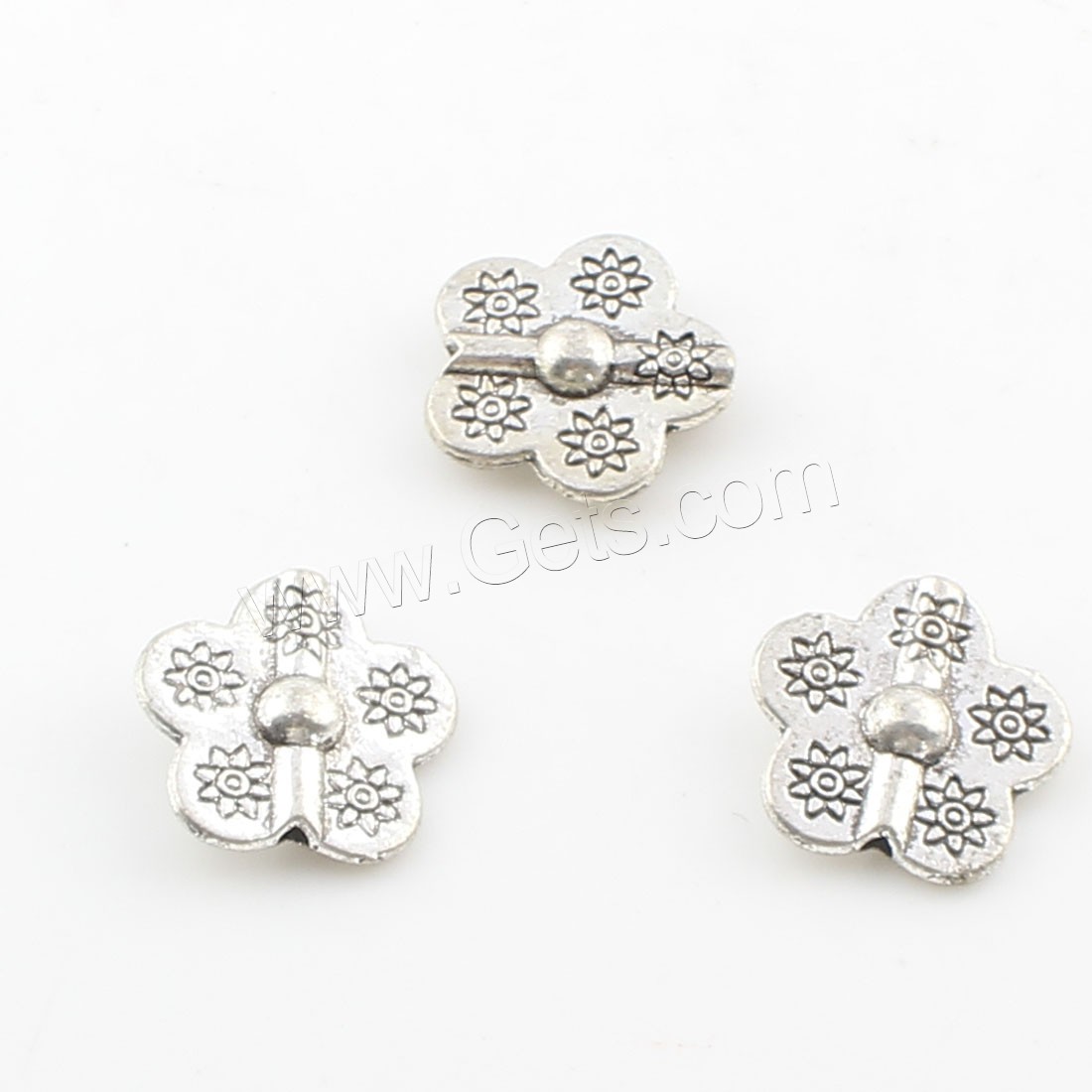 Abalorios de Aleación de Zinc en Forma Flor, chapado, más colores para la opción, 14x4mm, agujero:aproximado 1mm, aproximado 499PCs/Bolsa, Vendido por Bolsa