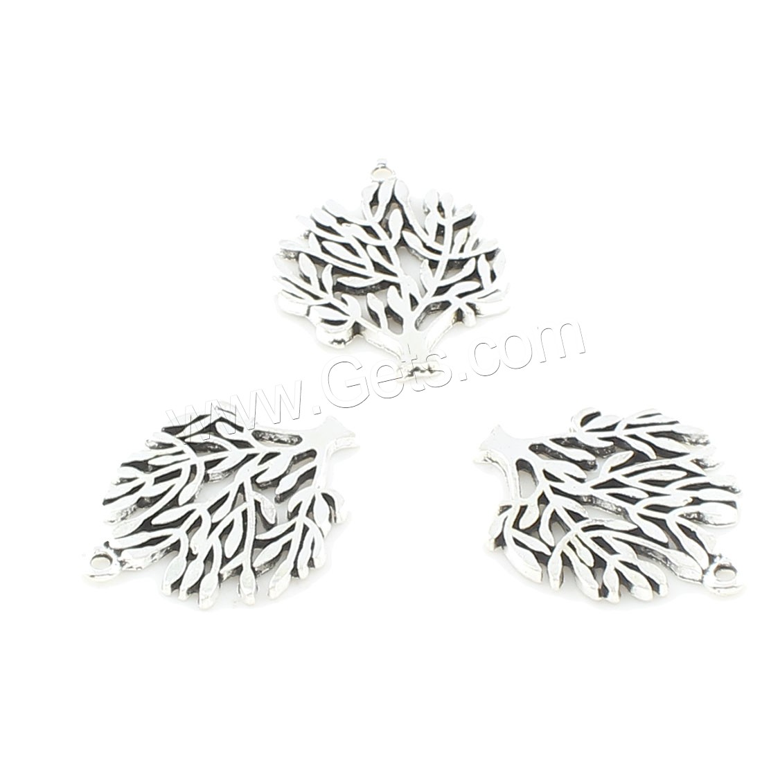 Zinc Alloy Jewelry Pendants, Tree, plated, more colors for choice, 30x23x2mm, Hole:Approx 2mm, Approx 165PCs/Bag, Sold By Bag