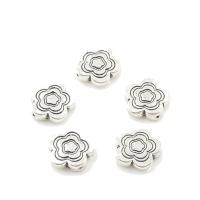 Abalorios de Aleación de Zinc en Forma Flor, chapado, más colores para la opción, 13x3mm, agujero:aproximado 1mm, aproximado 249PCs/Bolsa, Vendido por Bolsa