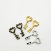 Zinklegierung Schlüssel Anhänger, plattiert, hohl, keine, 16x8x2mm, 100PCs/Tasche, verkauft von Tasche