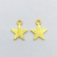 Zinc Alloy Star Pendant, gold color plated Approx 3mm 