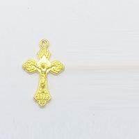 Zinc Alloy Cross Pendants, Crucifix Cross, gold color plated Approx 2mm 