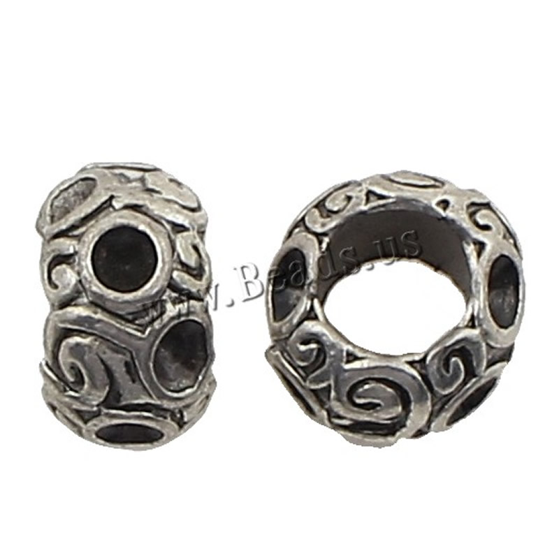 Zinc Alloy Jewelry Beads, Flower, plated, more colors for choice, 7x11x10mm, 250PCs/Bag, Sold By Bag