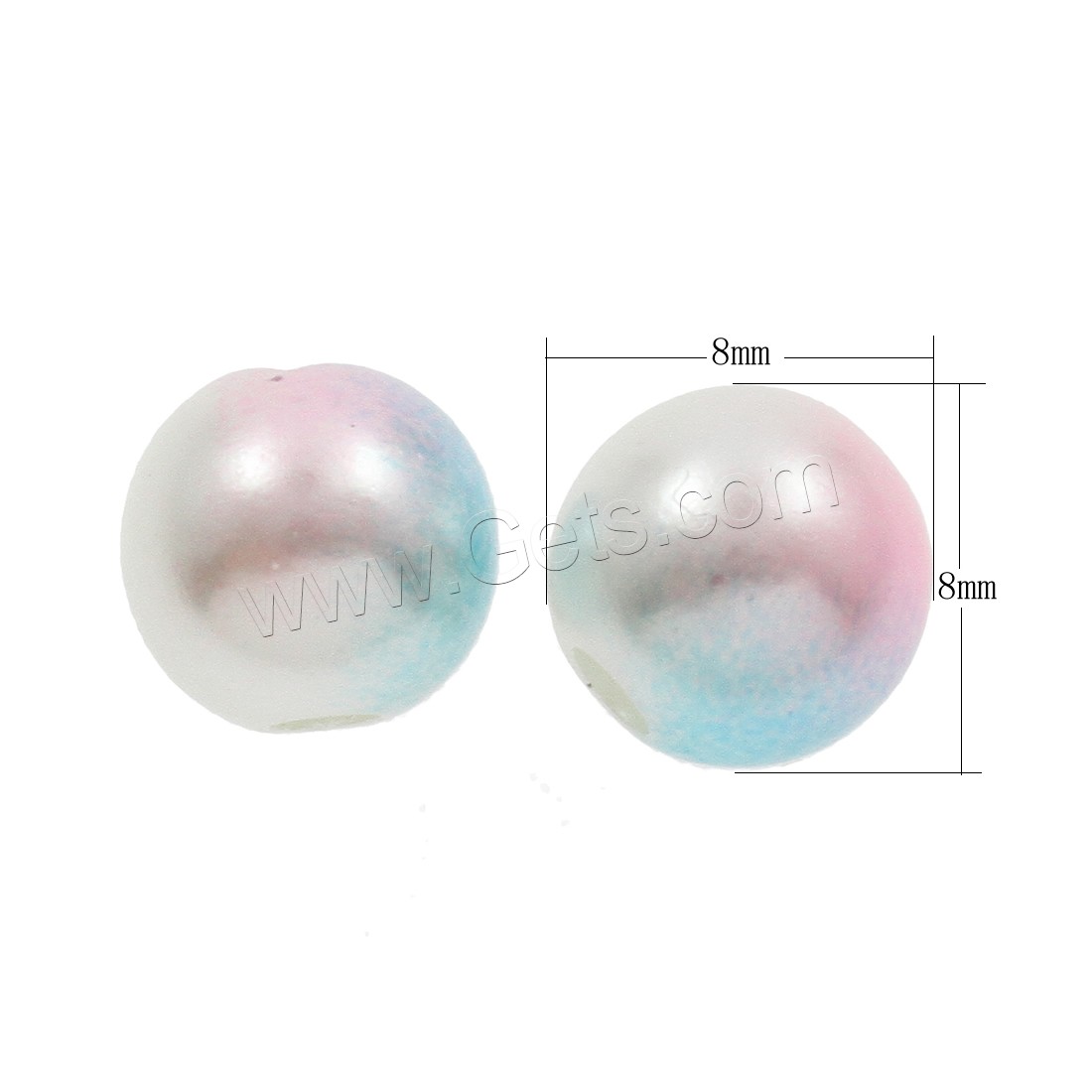 Acrylic Jewelry Beads, Round, different size for choice, Hole:Approx 2mm, Sold By Bag