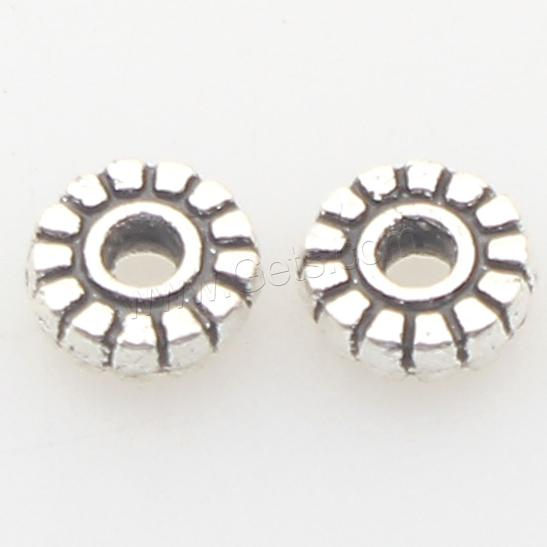 Zinc Alloy Jewelry Beads, plated, more colors for choice, 6x6x2mm, Hole:Approx 2mm, Approx 2000PCs/Bag, Sold By Bag