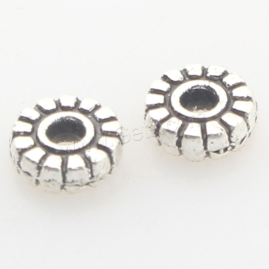 Zinc Alloy Jewelry Beads, plated, more colors for choice, 6x6x2mm, Hole:Approx 2mm, Approx 2000PCs/Bag, Sold By Bag