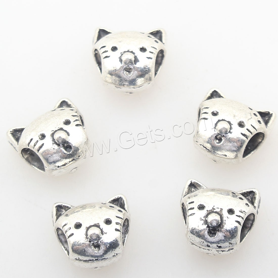 Abalorios de Aleación de Zinc de Animales, chapado, más colores para la opción, 12x12mm, agujero:aproximado 4mm, aproximado 166PCs/Bolsa, Vendido por Bolsa