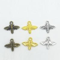 Colgantes Animales de Aleación de Zinc, Abeja, chapado, más colores para la opción, 17x14x2mm, agujero:aproximado 2mm, 100PCs/Bolsa, Vendido por Bolsa