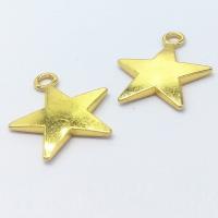 Zinc Alloy Star Pendant, gold color plated Approx 2mm 