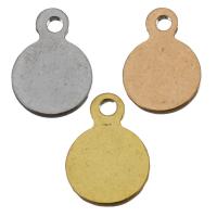 Stainless Steel Pendants, Flat Round, plated Approx 1mm 