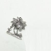 Zinc Alloy Jewelry Pendants, Palm Tree, antique silver color plated Approx 2mm 