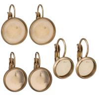 Composant Boucles d'oreilles en acier inoxydable, multiple tailles pour le choix, couleur or rose, Vendu par PC