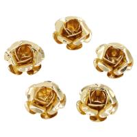 Brass Bead Cap, Flower, gold 