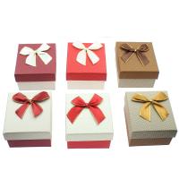 Cardboard Watch Box, with Satin Ribbon, Square 288/Bag 