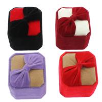 Velvet Ring Box, Velveteen, Square 