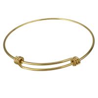 Bracelet en acier inoxydable, pour femme, Or, 1.5mm,67mm, Vendu par PC