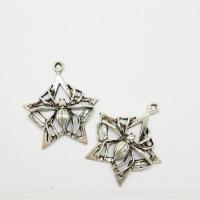 Zinc Alloy Hollow Pendants, antique silver color plated Approx 2mm 