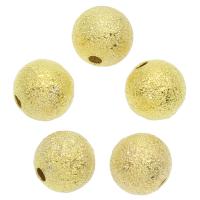 Brass Jewelry Beads, Round, gold color plated Approx 2mm, Approx 