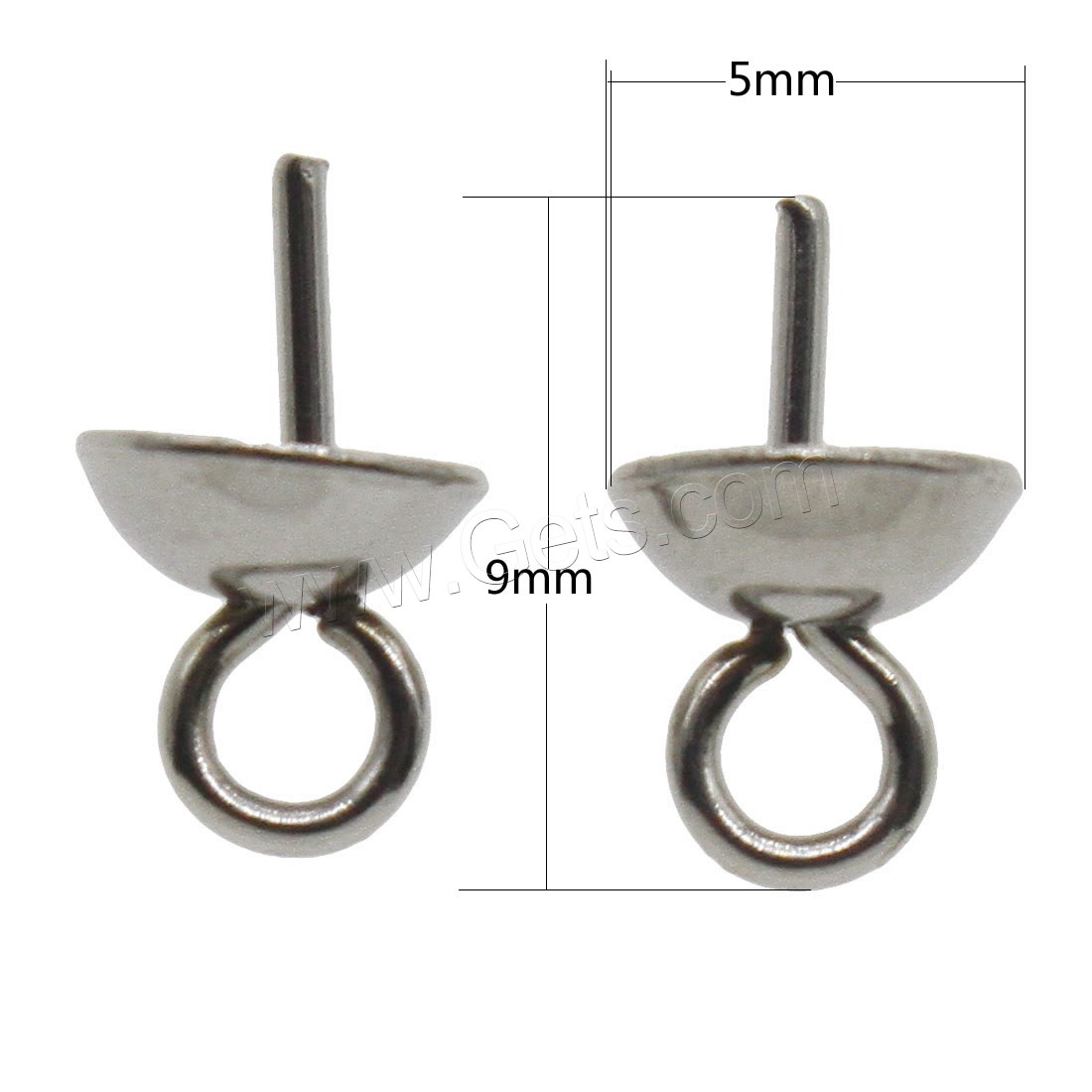 Stainless Steel Pendant Setting, different size for choice, original color, Sold By PC