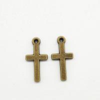 Zinc Alloy Cross Pendants, antique bronze color plated Approx 1mm 