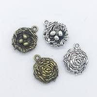 Zinc Alloy Jewelry Pendants, Bird Nest, plated Approx 2mm 