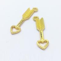 Zinc Alloy Jewelry Pendants, Arrow, gold color plated Approx 2mm 