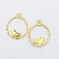 Zinc Alloy Jewelry Pendants, Round, gold color plated Approx 2mm 