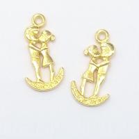 Zinc Alloy Jewelry Pendants, gold color plated Approx 2mm 