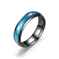 Titan Stahl Fingerring, Titanstahl, plattiert, unisex & verschiedene Größen vorhanden, keine, verkauft von PC